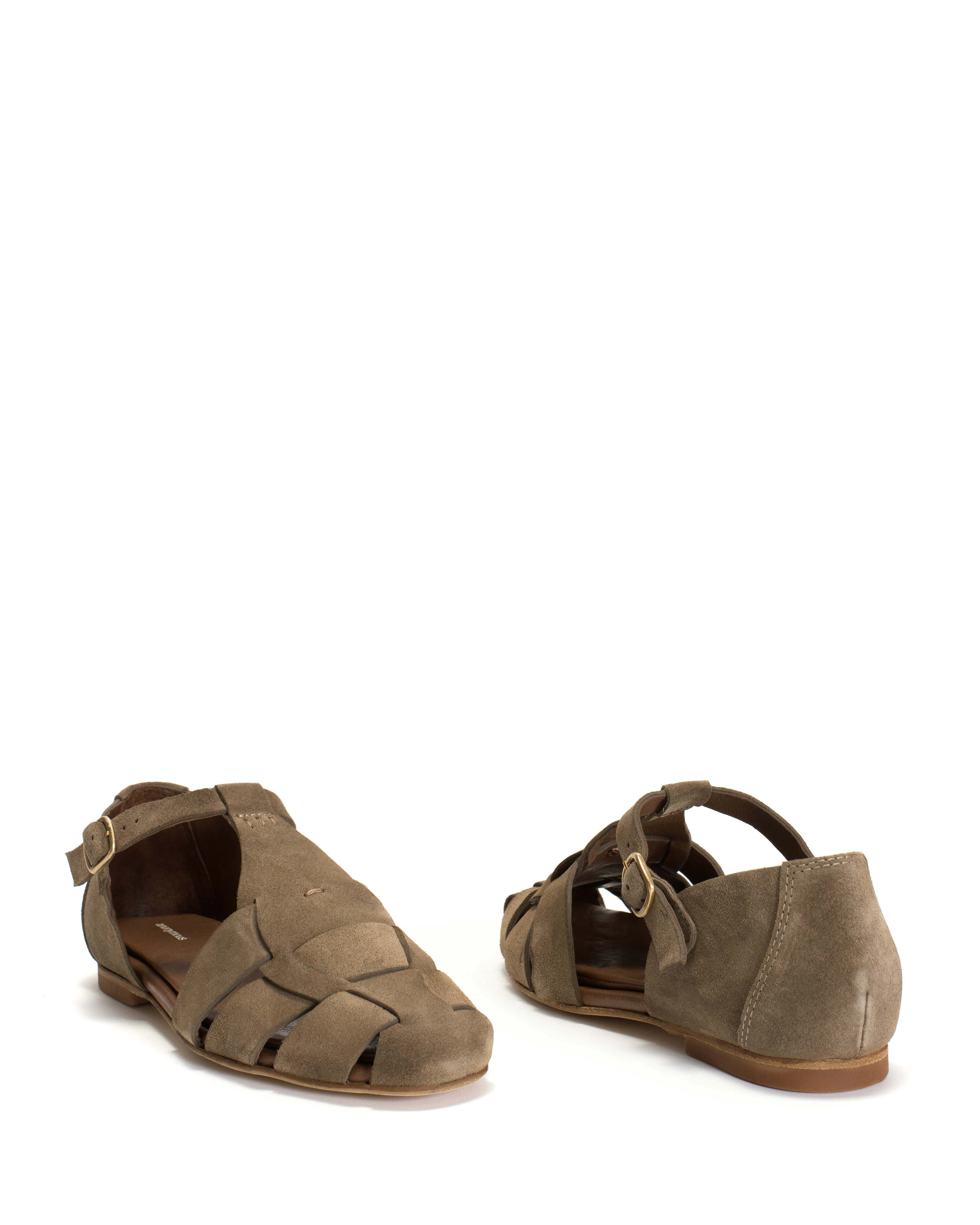 Lain flats Calf suede Mushroom