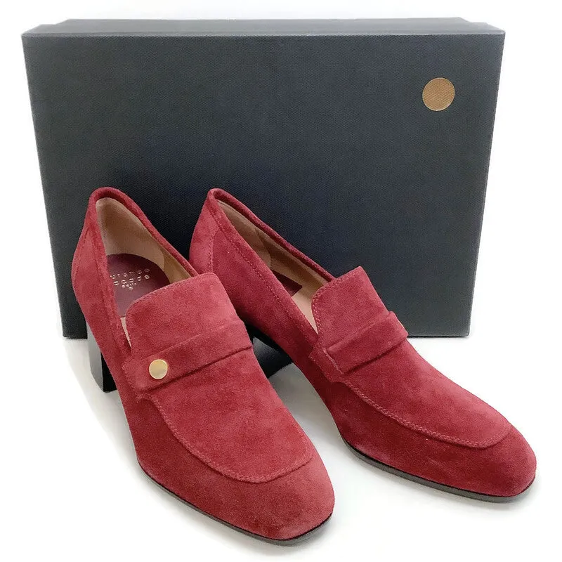 Laurence Dacade Wine Suede Tracy Loafer Pumps