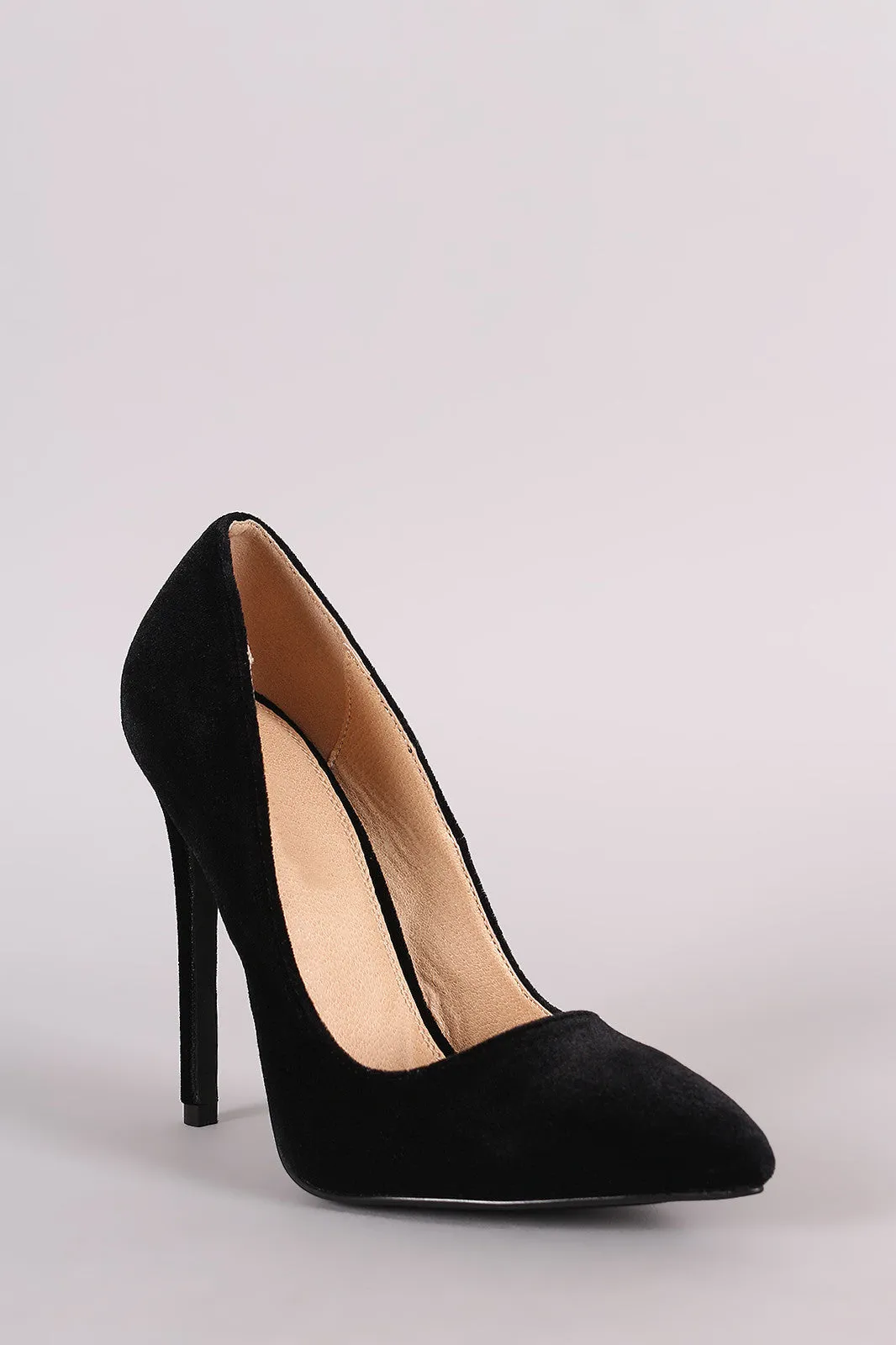 Liliana Velvet Pointy Toe Stiletto Pump