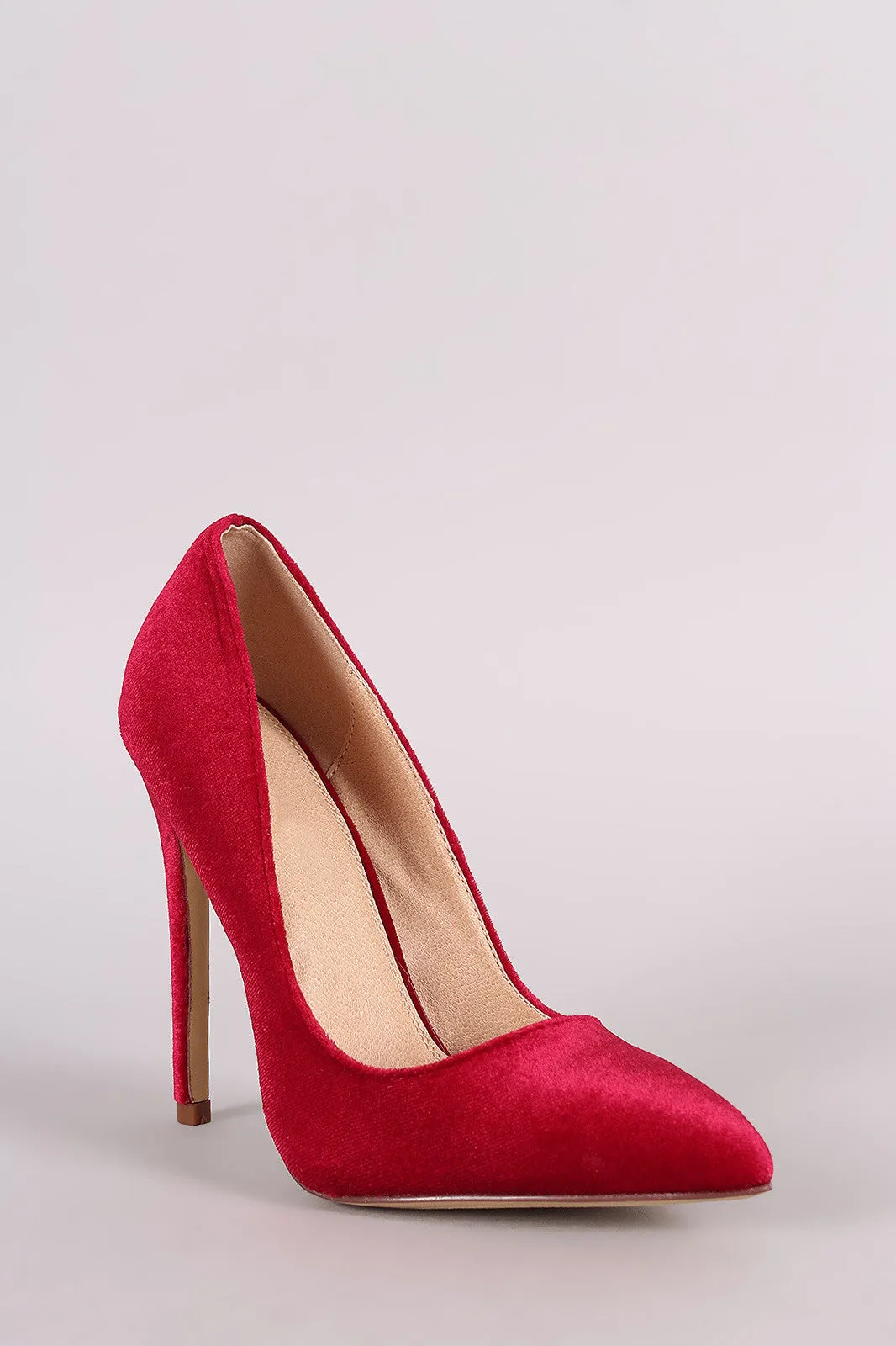 Liliana Velvet Pointy Toe Stiletto Pump