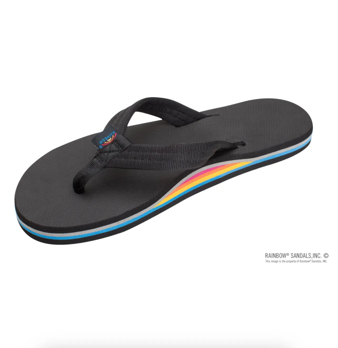 LIMITED EDITION CLASSIC RUBBER - Rainbow Single Layer Soft Top 3/4" EVA Rubber Filled Nylon Strap