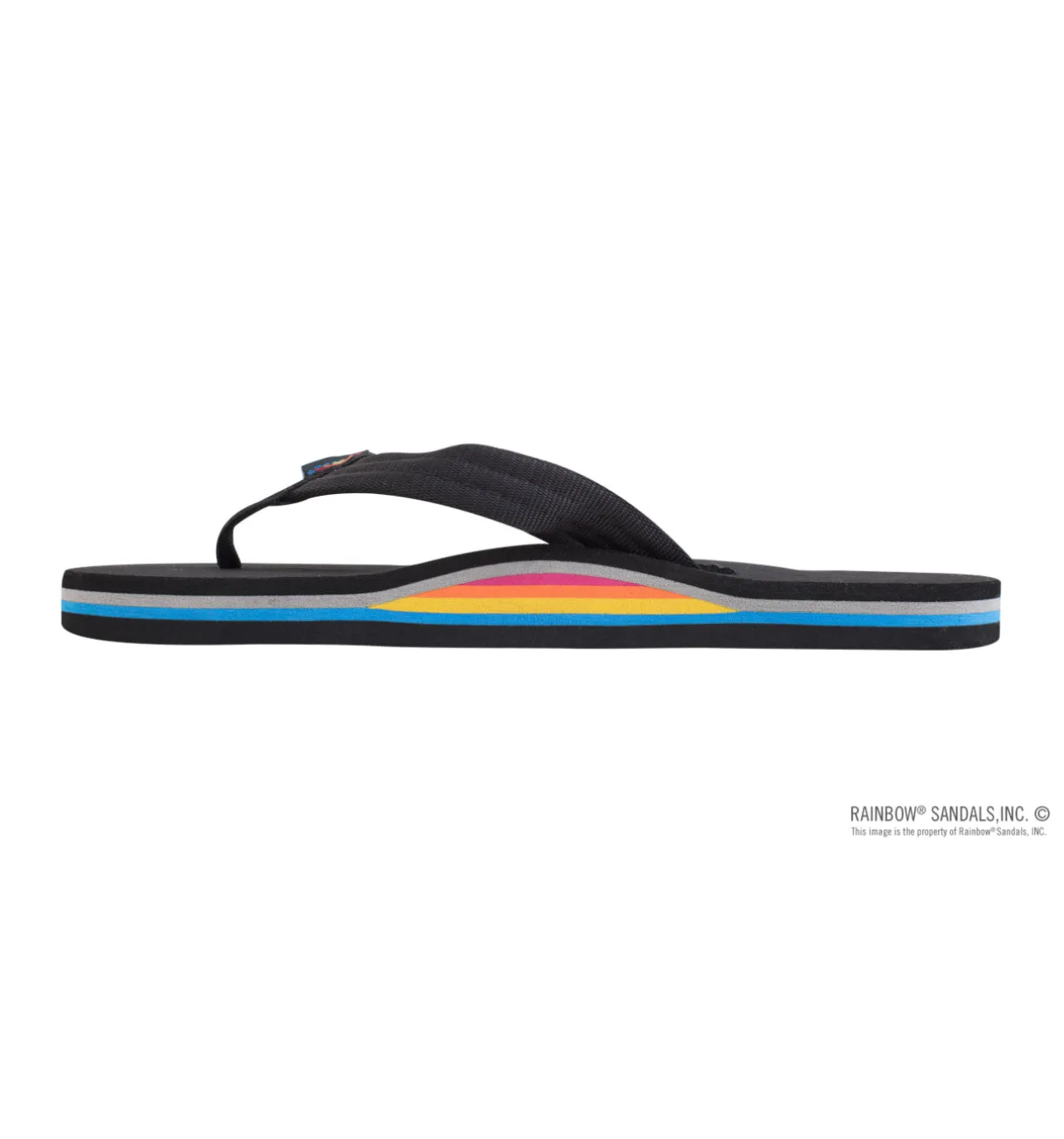 LIMITED EDITION CLASSIC RUBBER - Rainbow Single Layer Soft Top 3/4" EVA Rubber Filled Nylon Strap