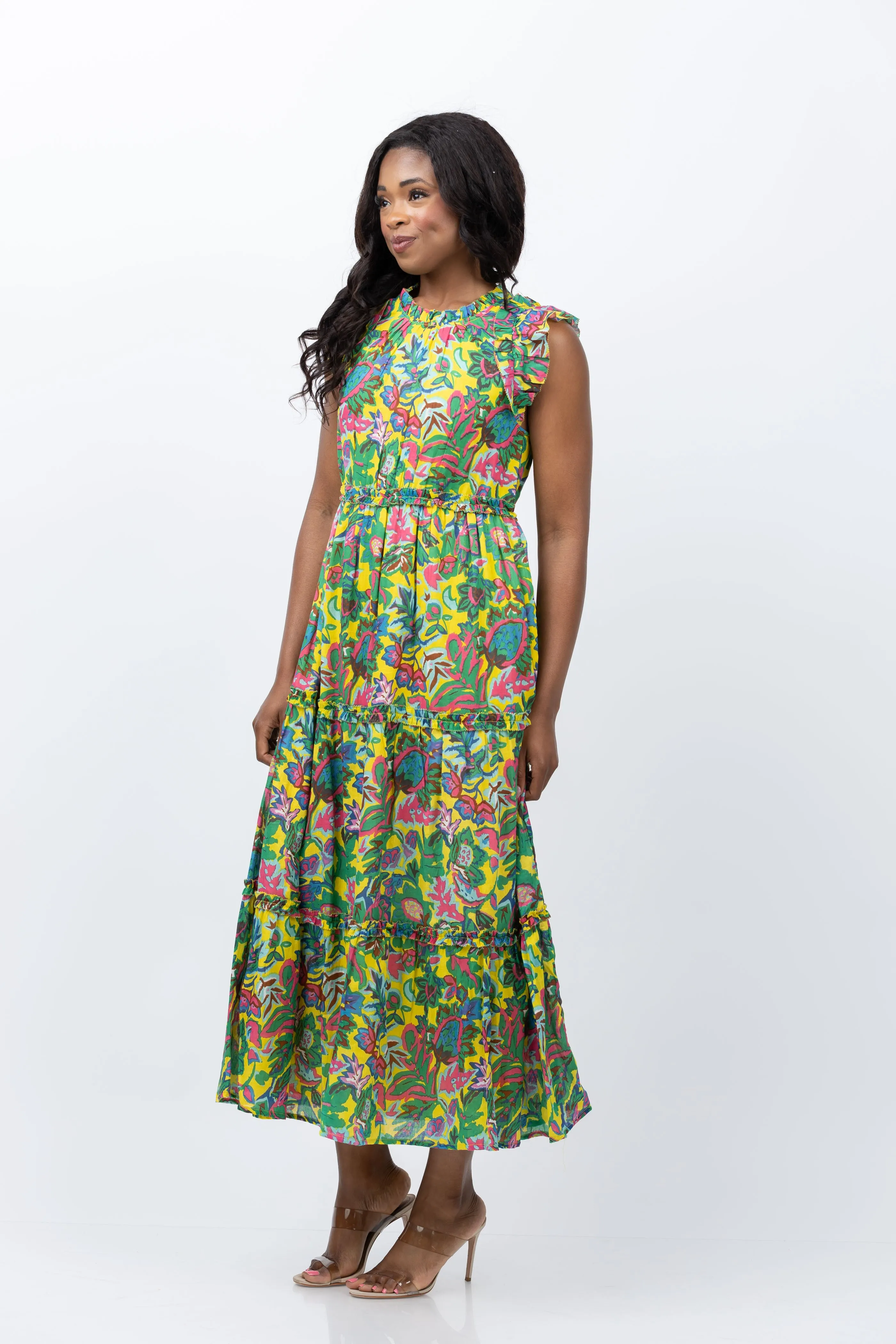 Love the Label Poppy Maxi Dress in Petra Print