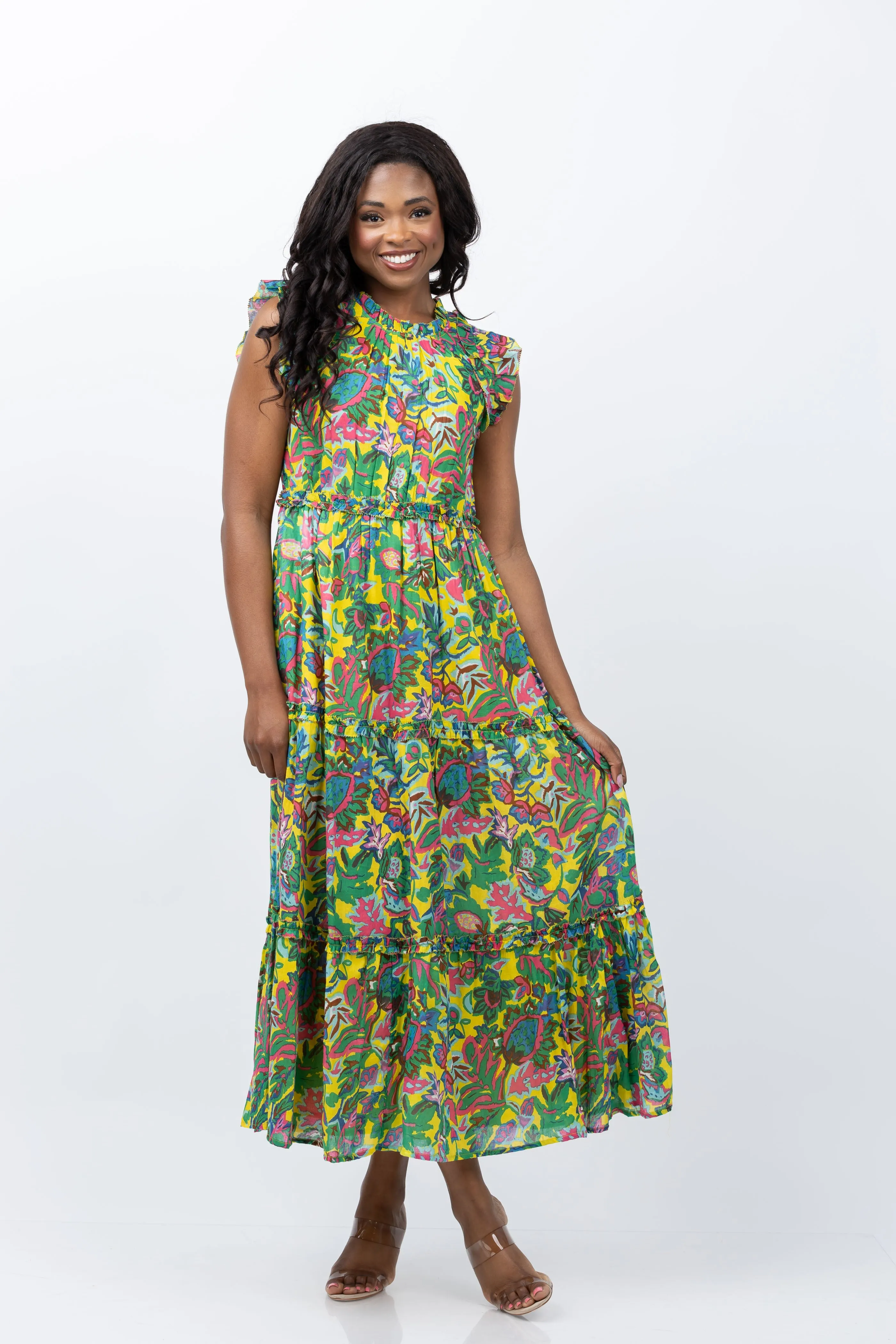 Love the Label Poppy Maxi Dress in Petra Print