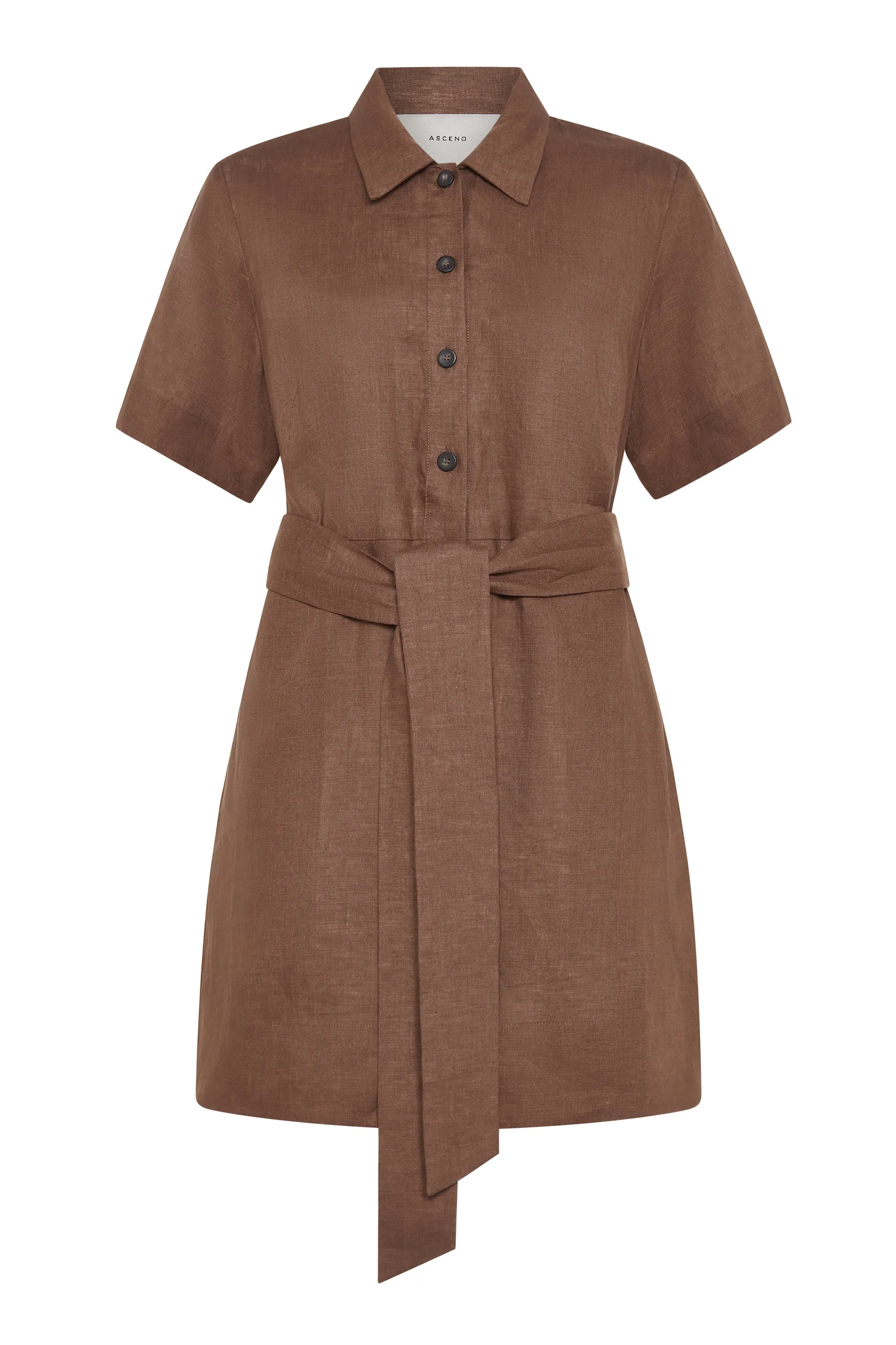 Lucca Dress Sepia Linen