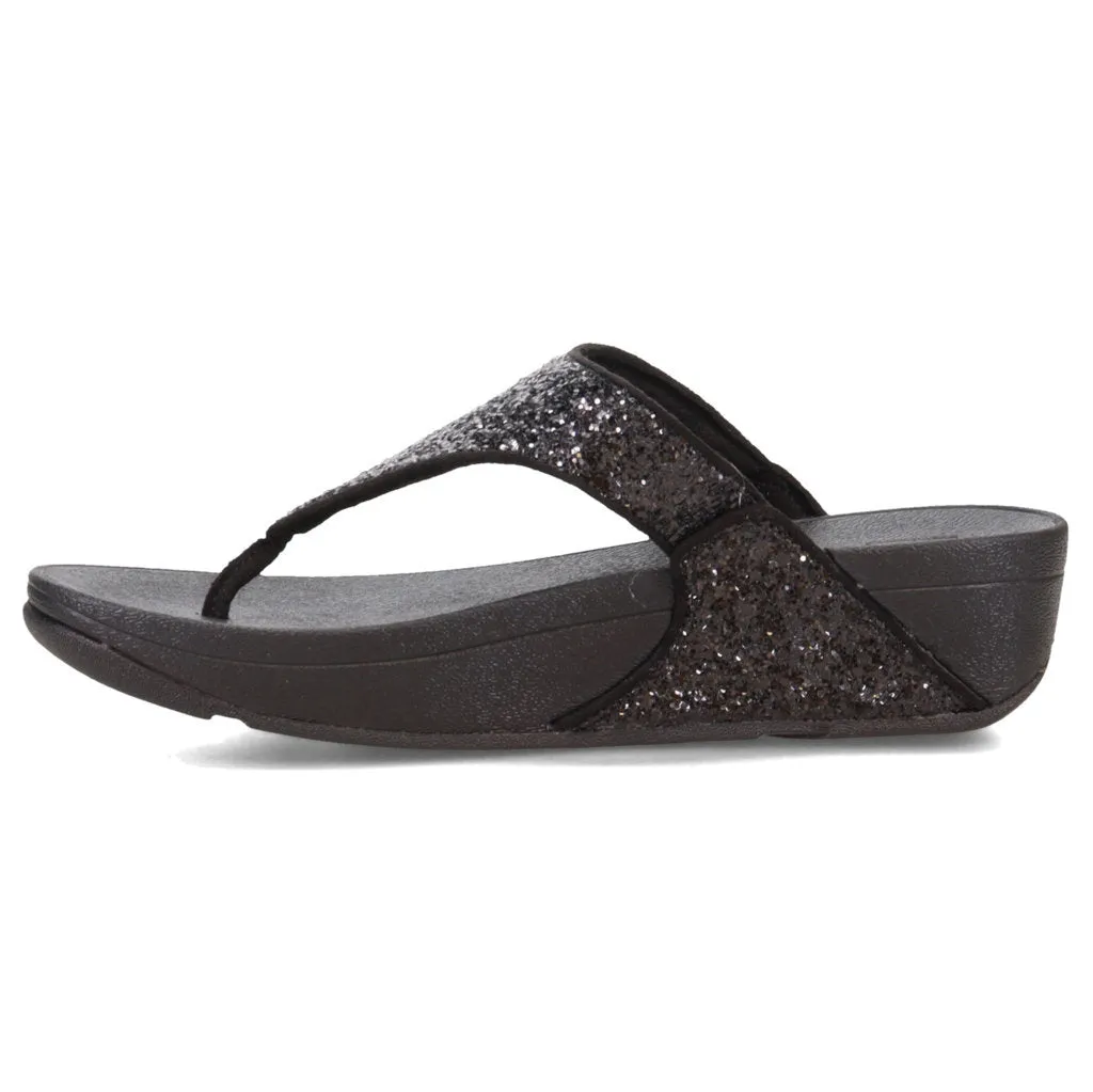 Lulu Glitter Synthetic Women's Toe Post Sandals