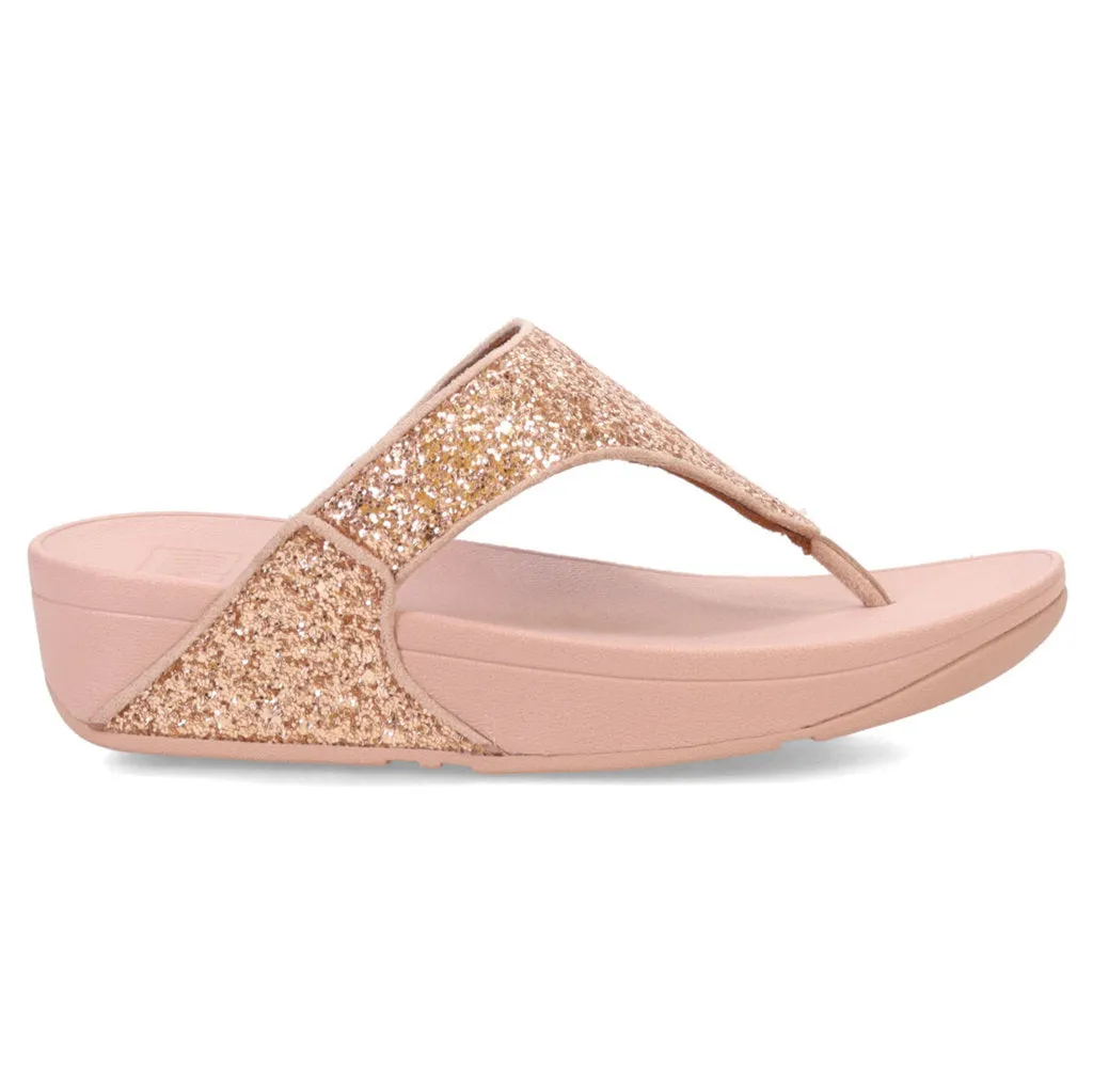 Lulu Glitter Synthetic Women's Toe Post Sandals