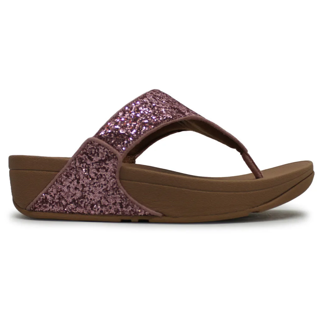 Lulu Glitter Synthetic Women's Toe Post Sandals