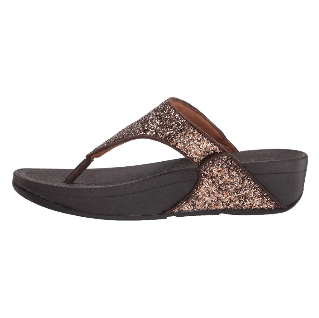 Lulu Glitter Synthetic Women's Toe Post Sandals