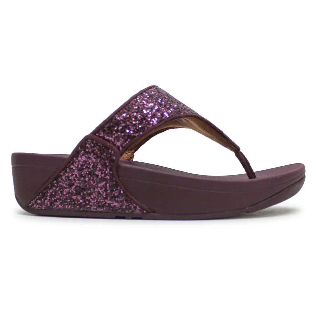 Lulu Glitter Synthetic Women's Toe Post Sandals