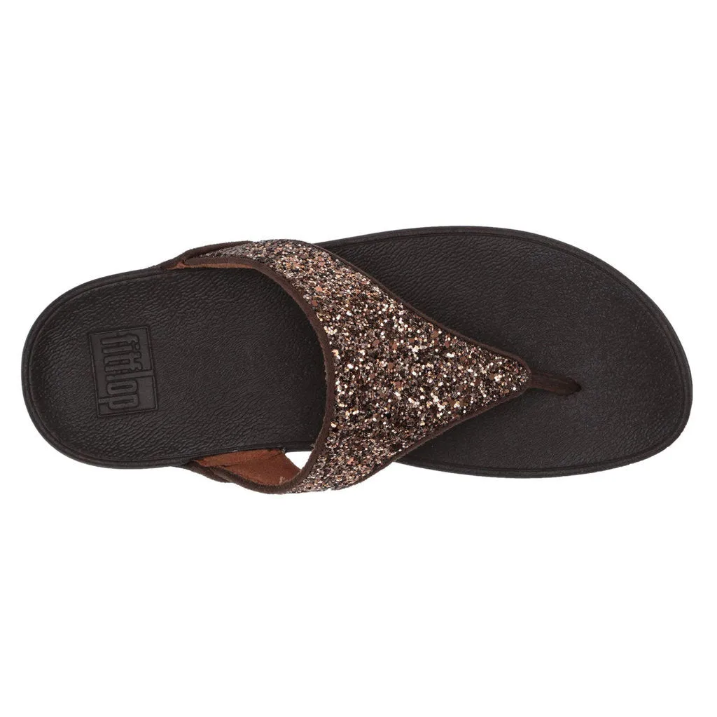 Lulu Glitter Synthetic Women's Toe Post Sandals