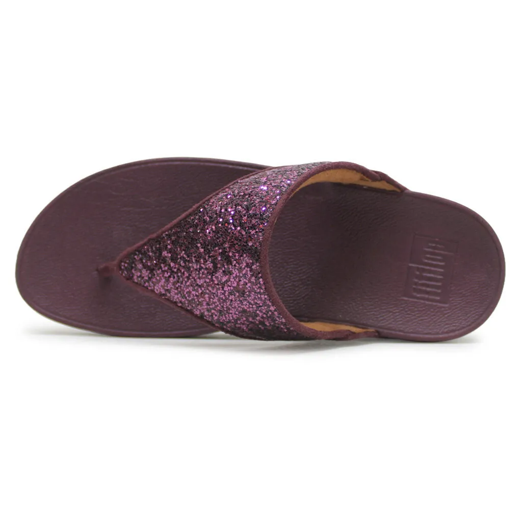 Lulu Glitter Synthetic Women's Toe Post Sandals