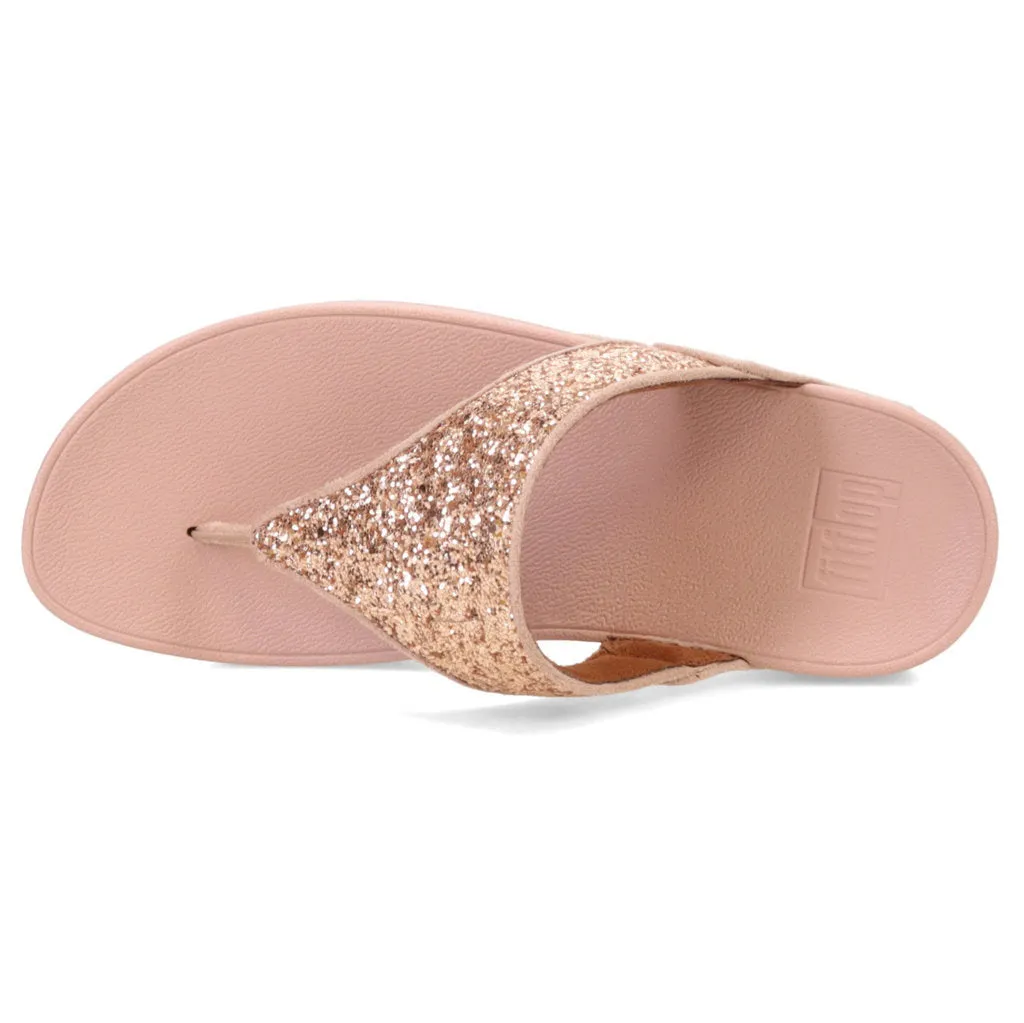 Lulu Glitter Synthetic Women's Toe Post Sandals