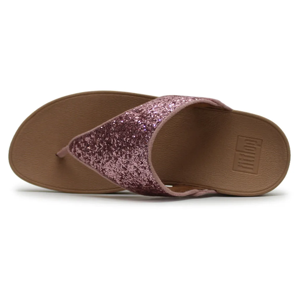 Lulu Glitter Synthetic Women's Toe Post Sandals