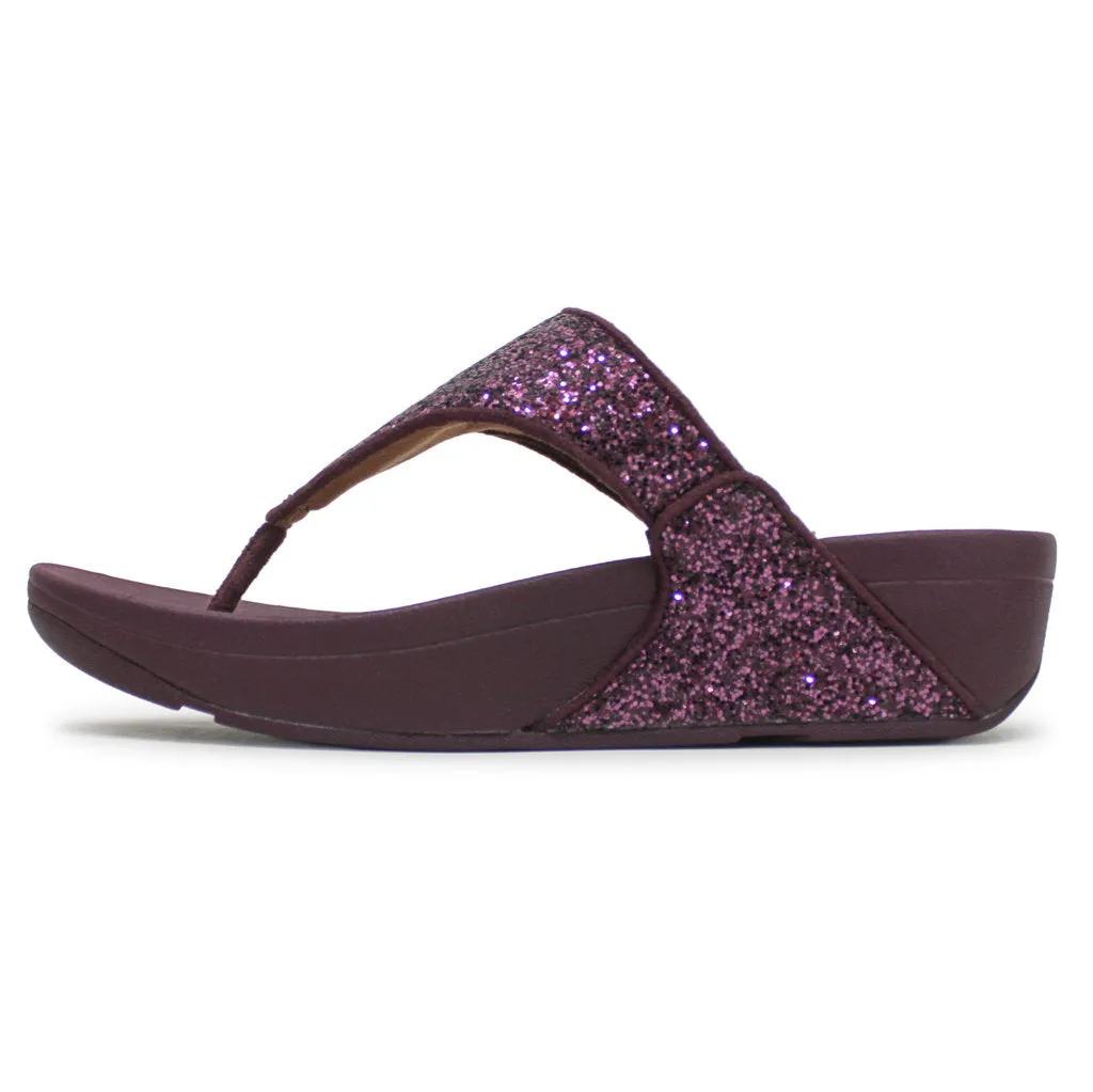 Lulu Glitter Synthetic Women's Toe Post Sandals