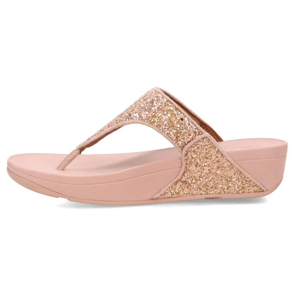 Lulu Glitter Synthetic Women's Toe Post Sandals