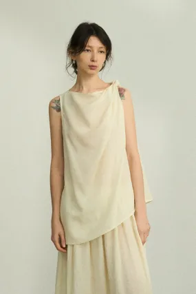 Lyocell blend Linen vest | 4 color