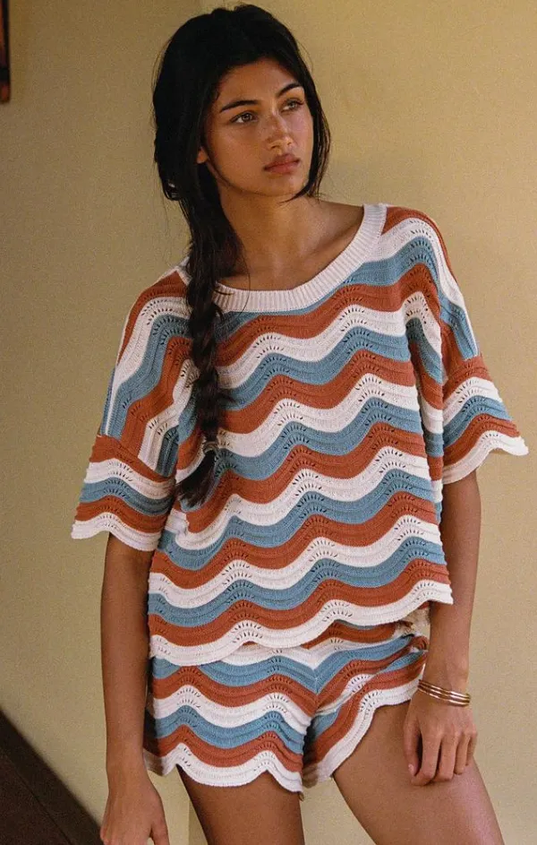 Make Waves Sweater in Del Mar Stripe