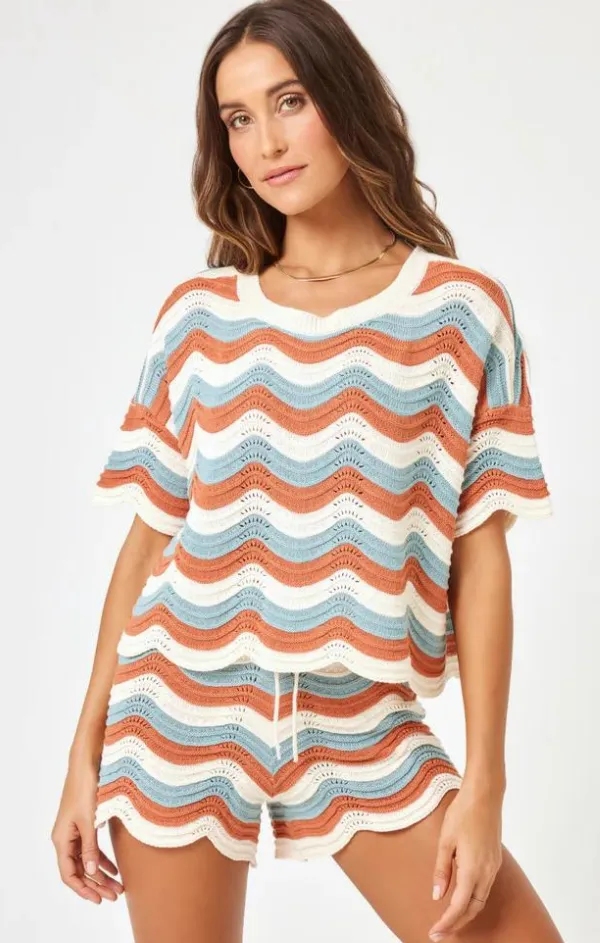 Make Waves Sweater in Del Mar Stripe