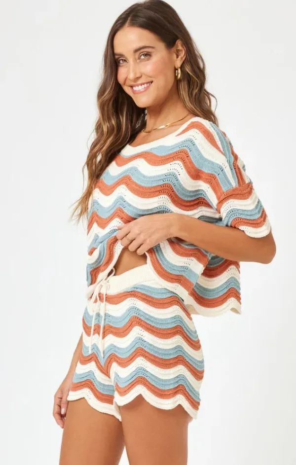 Make Waves Sweater in Del Mar Stripe