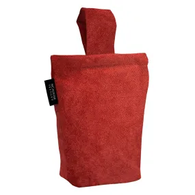 Matt Rust Red Orange Velvet Doorstop