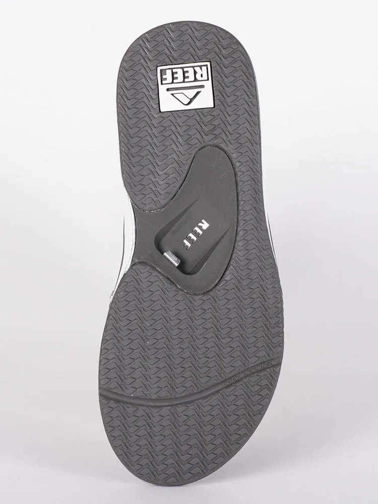 MENS REEF FANNING GREY/WHITE SANDALS