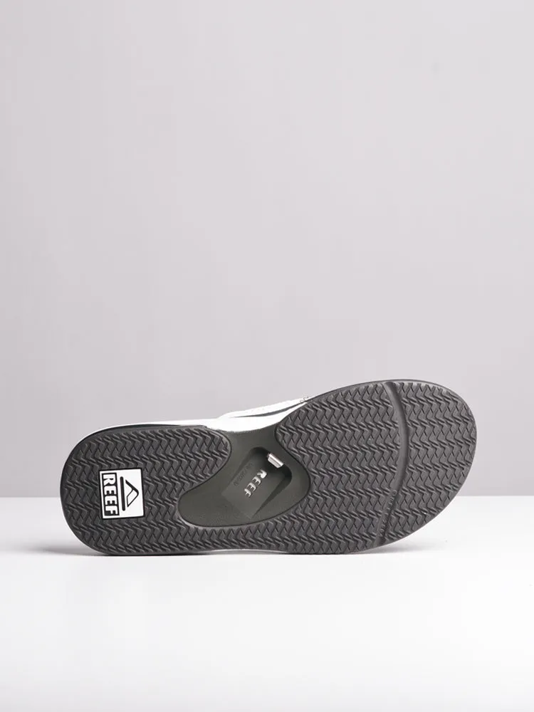 MENS REEF FANNING GREY/WHITE SANDALS