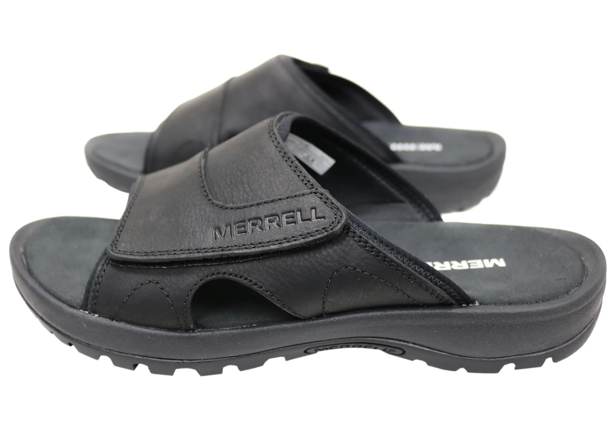 Merrell Mens Sandspur 2 Slide Comfortable Leather Sandals