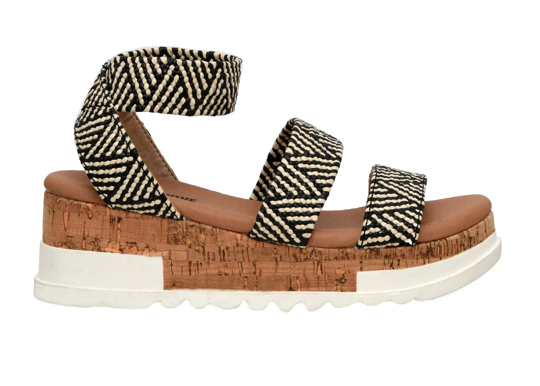 Naomi Stretch Cork Wedge Sandal