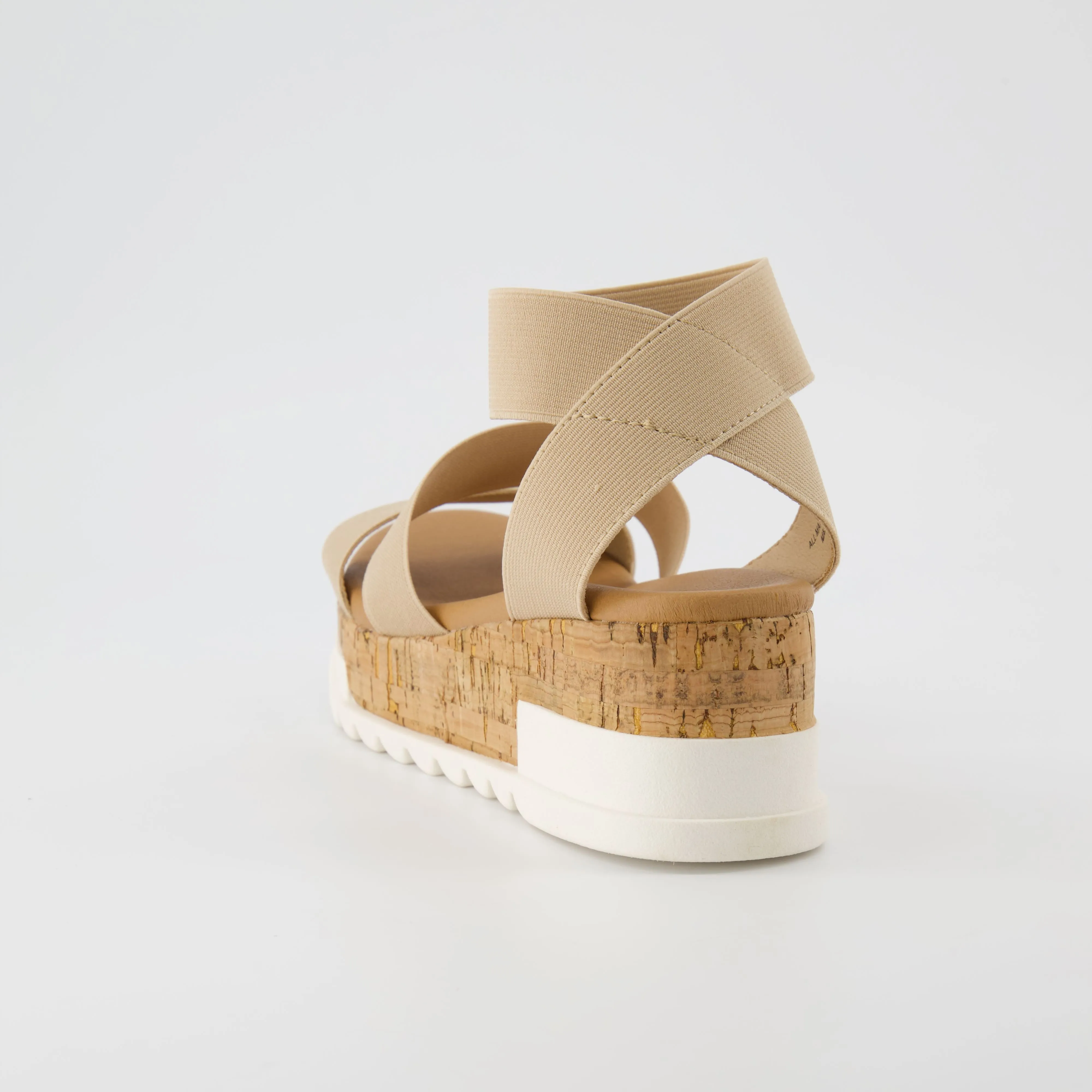 Naomi Stretch Cork Wedge Sandal