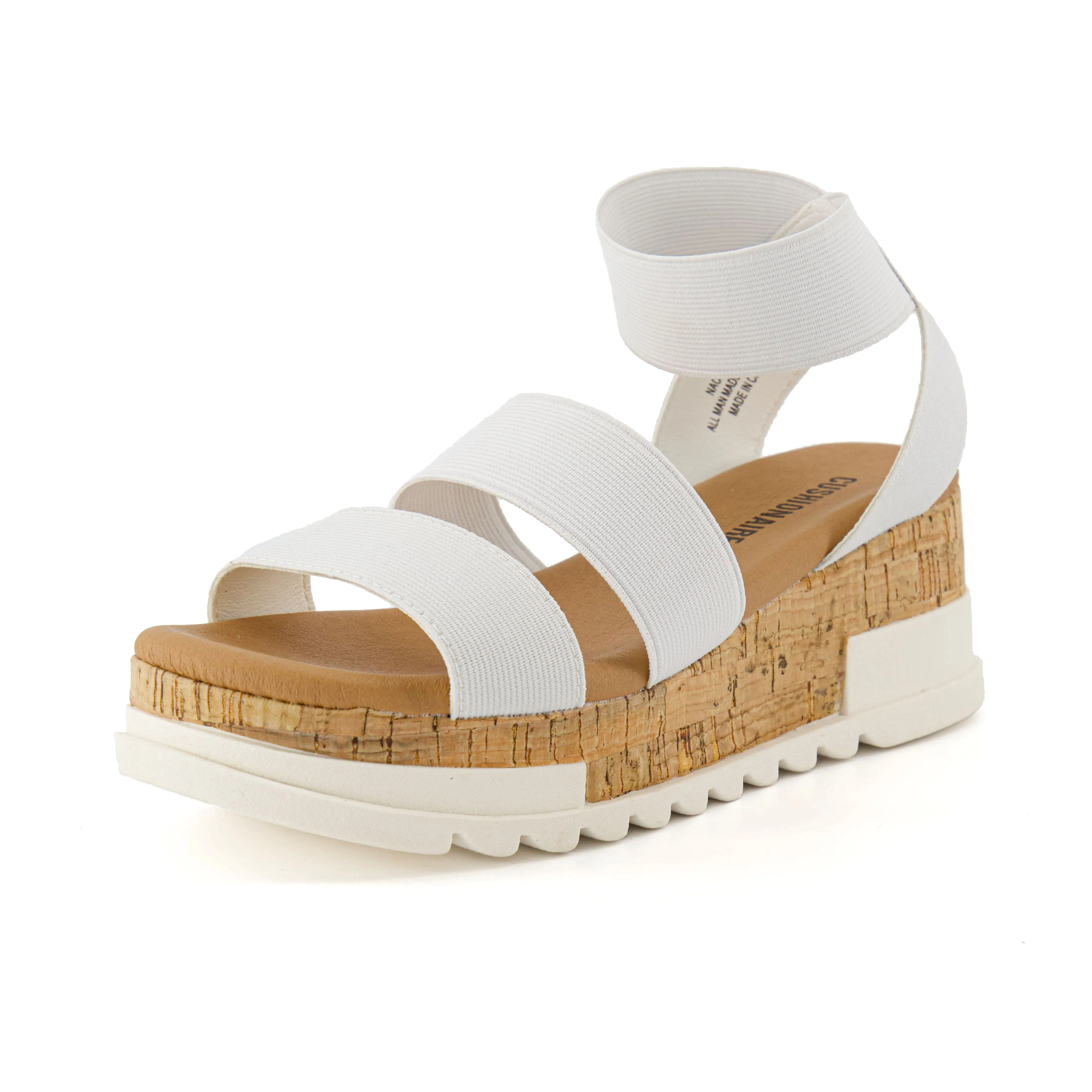 Naomi Stretch Cork Wedge Sandal