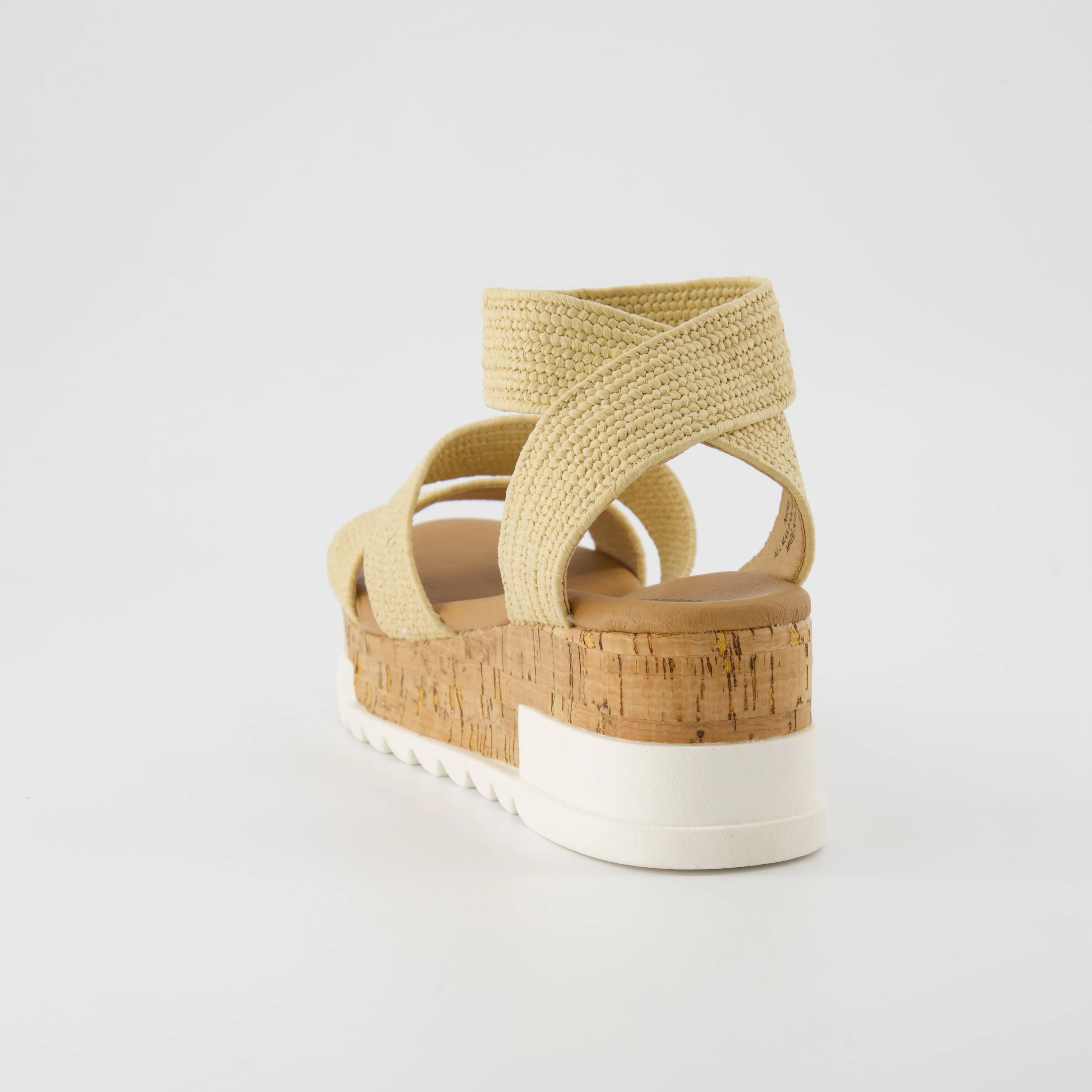 Naomi Stretch Cork Wedge Sandal