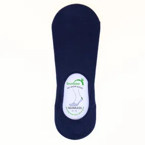 Navy Bamboo No-Show Socks