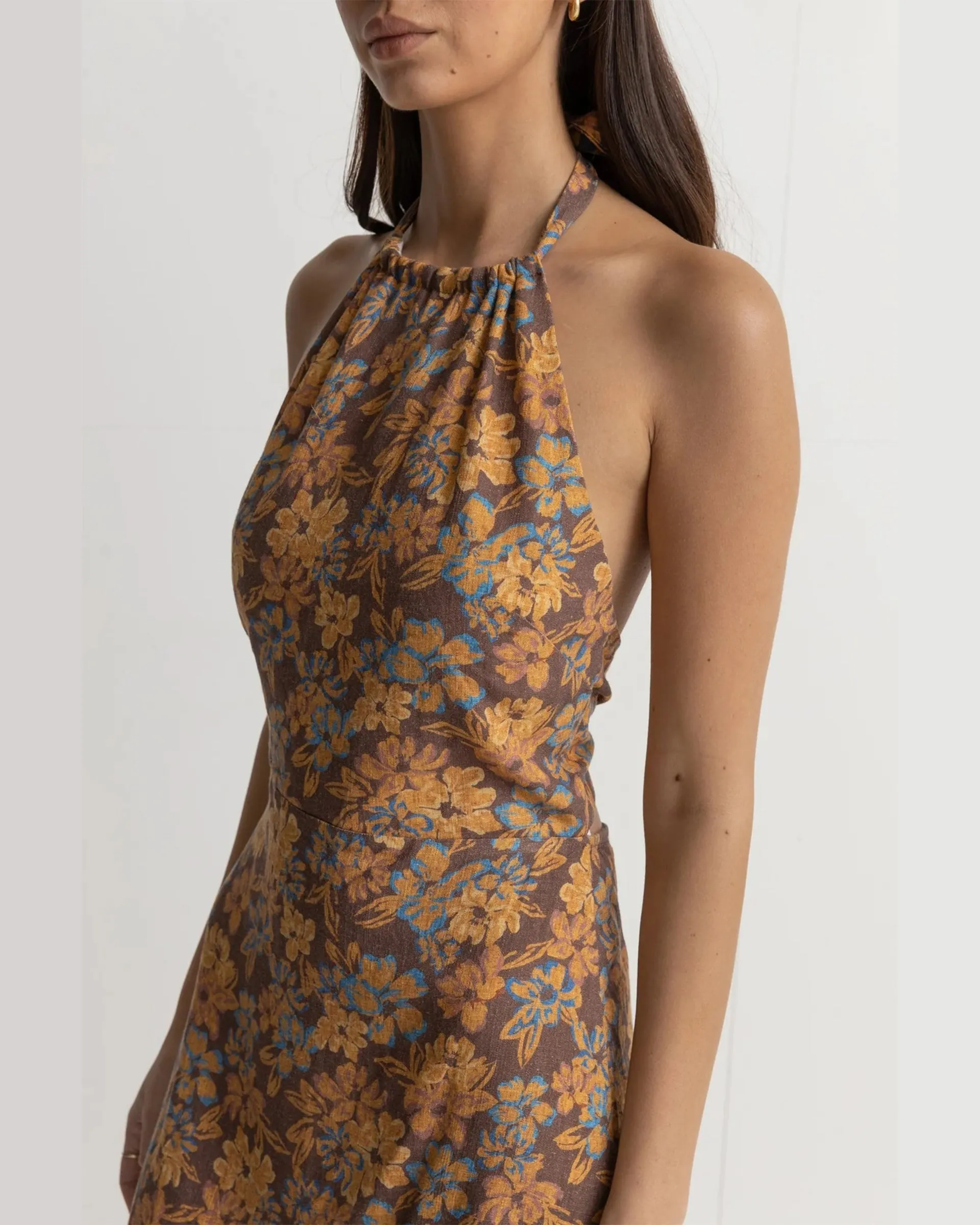 Oasis Floral Halter Mini Dress