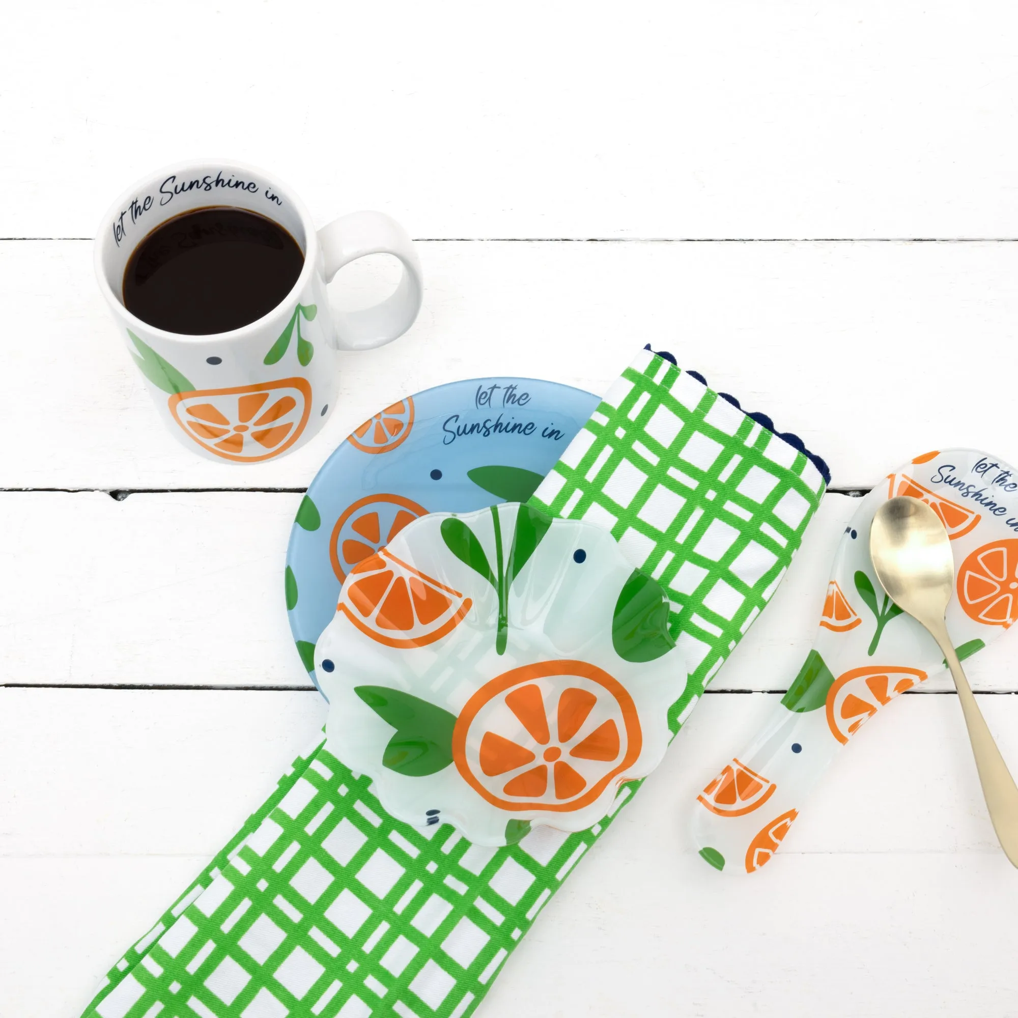 Oranges Tea Towel Gift Set (2 - 20" x 28")