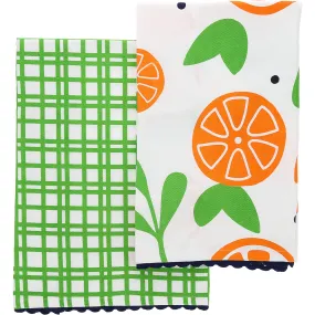 Oranges Tea Towel Gift Set (2 - 20" x 28")