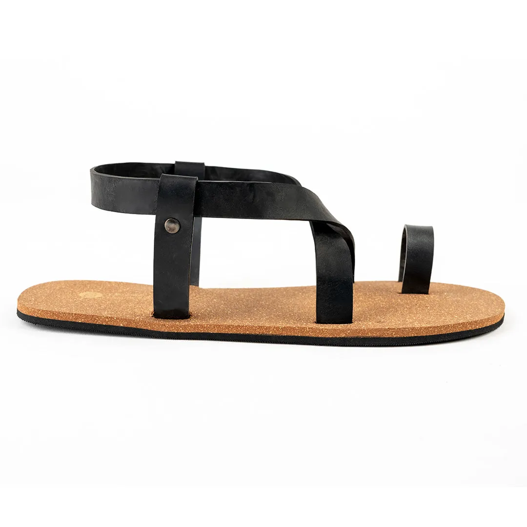 Paaduks Sko Slingback Brown Cork Sandals for Men