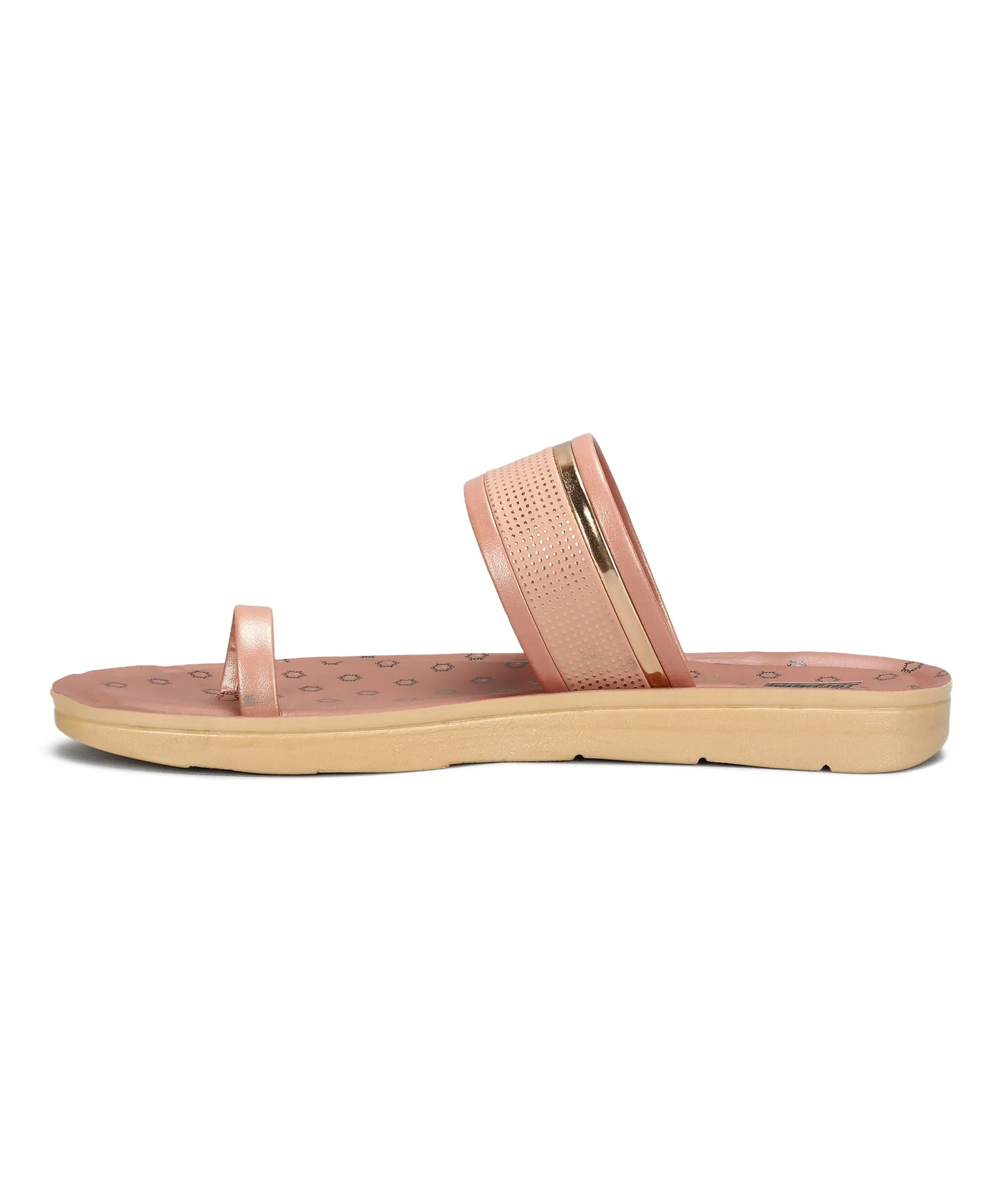 Paragon Women's Slip On Flat Pink Sandals | Durable Dailywear Sandals