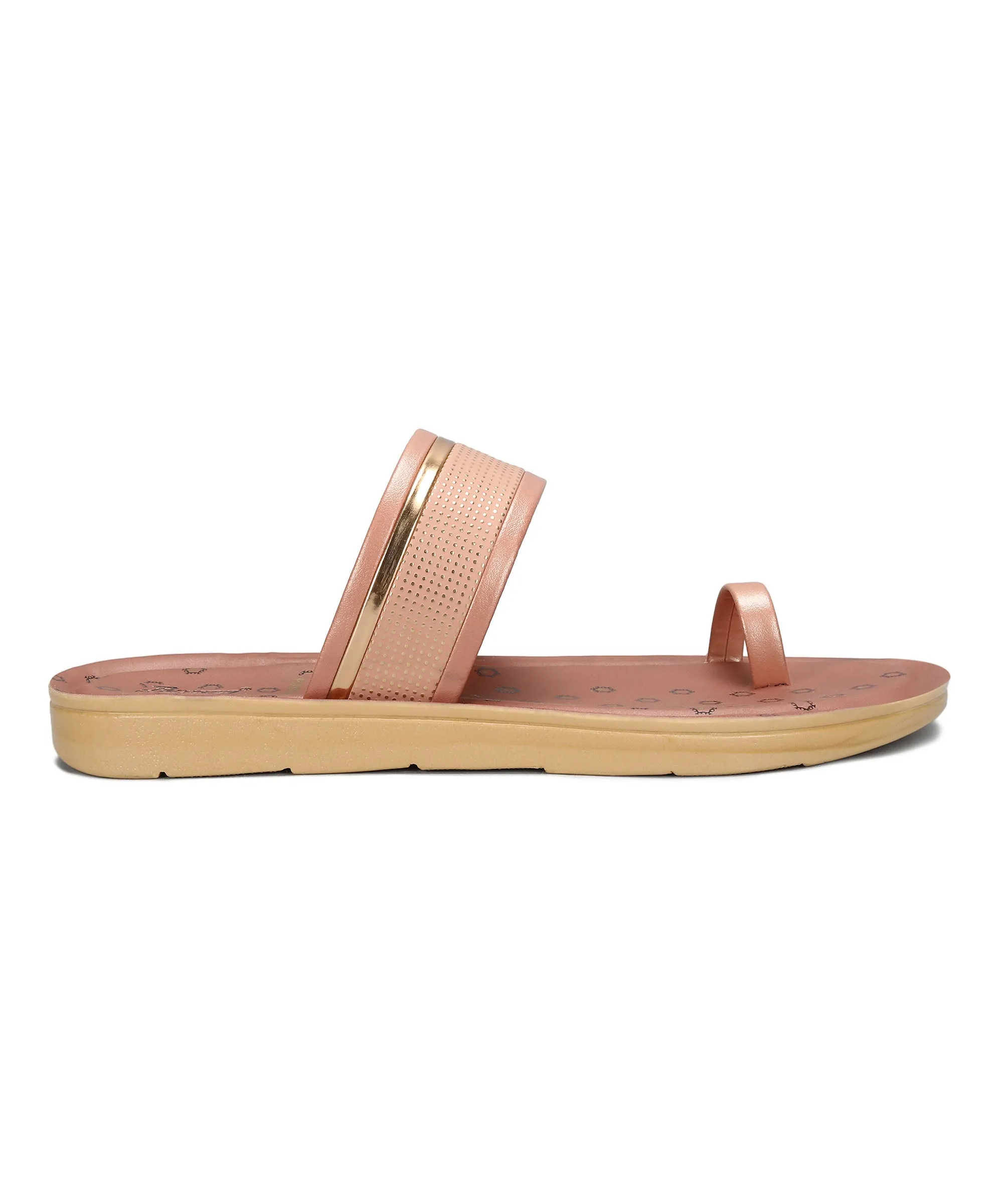 Paragon Women's Slip On Flat Pink Sandals | Durable Dailywear Sandals