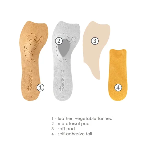 Pedag Lady 3/4 Leather Insoles - Tan