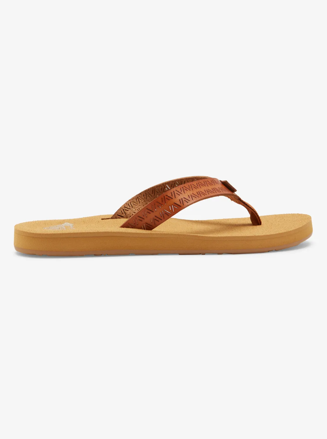 Porto Motif Flip-Flops - Tan