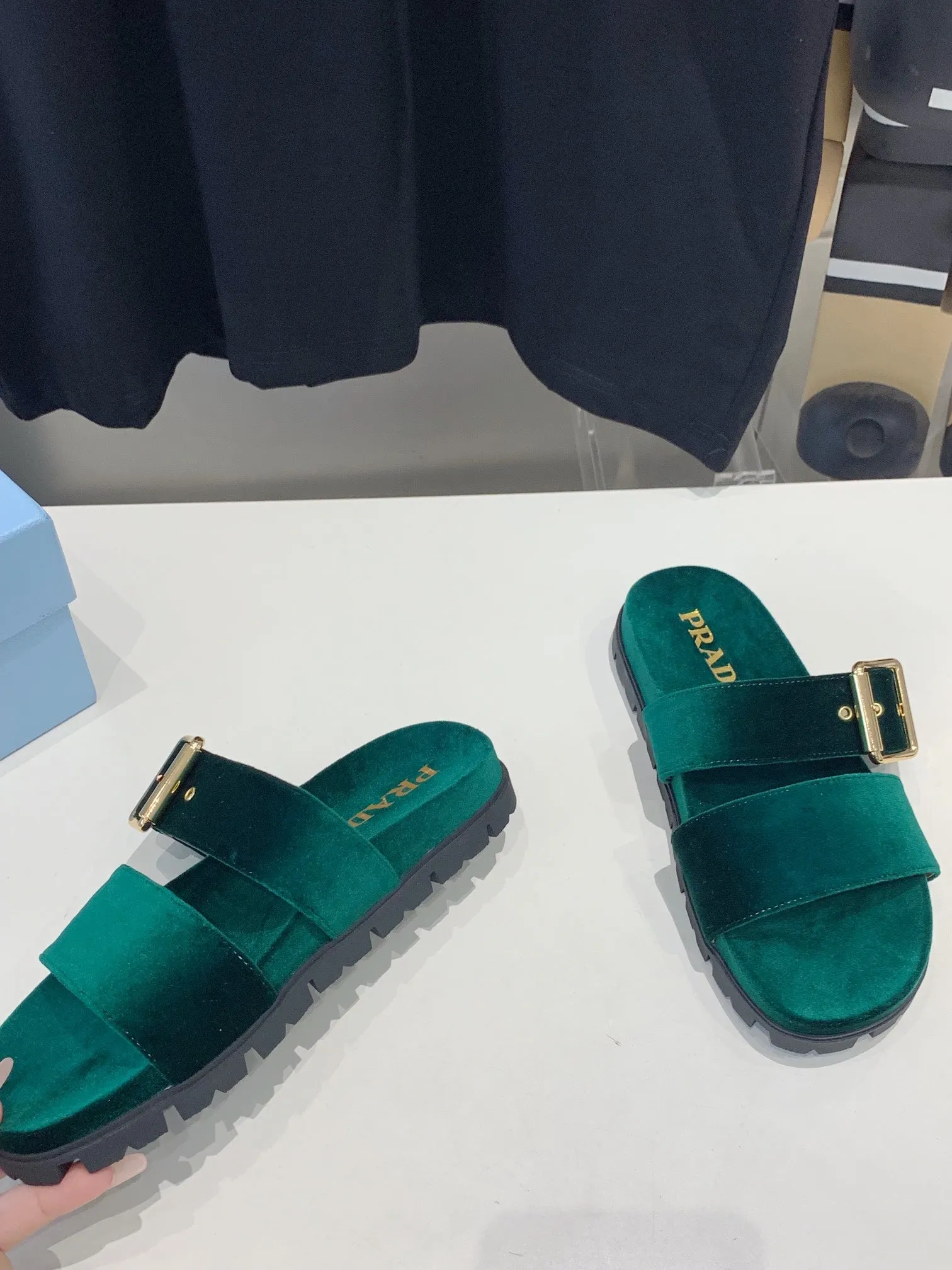 PRA SLIDES SANDALS OCEAN VELVET