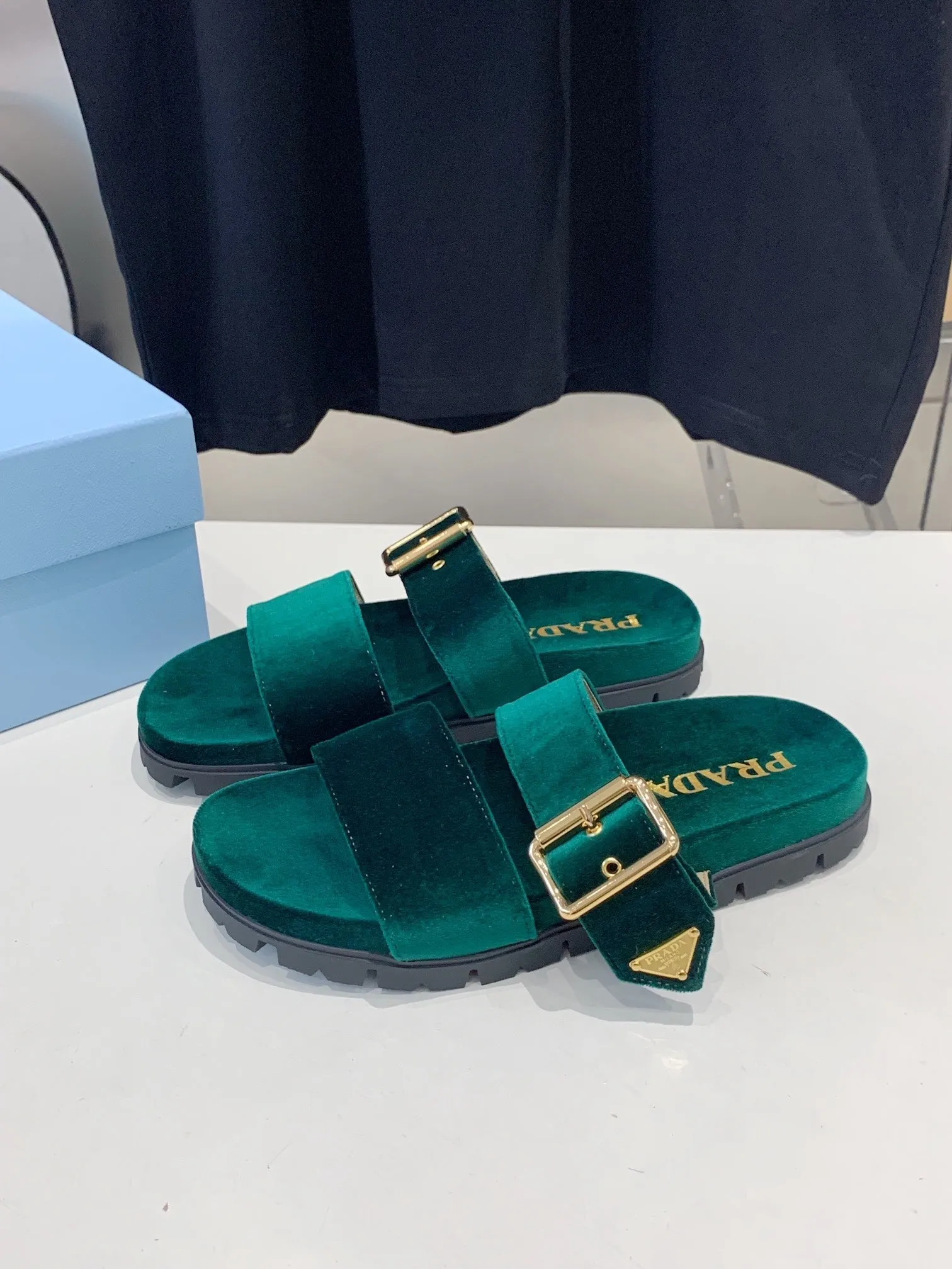 PRA SLIDES SANDALS OCEAN VELVET