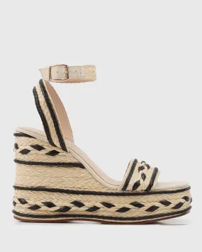 PRE-ORDER FLUR Raffia Platform Wedges