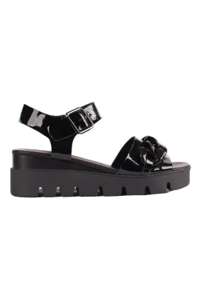 Racassy Chain Patent Leather Sandals | FINAL SALE