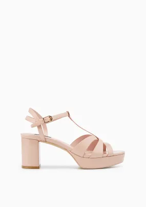 Sabella Platform Mid Heels - Nude