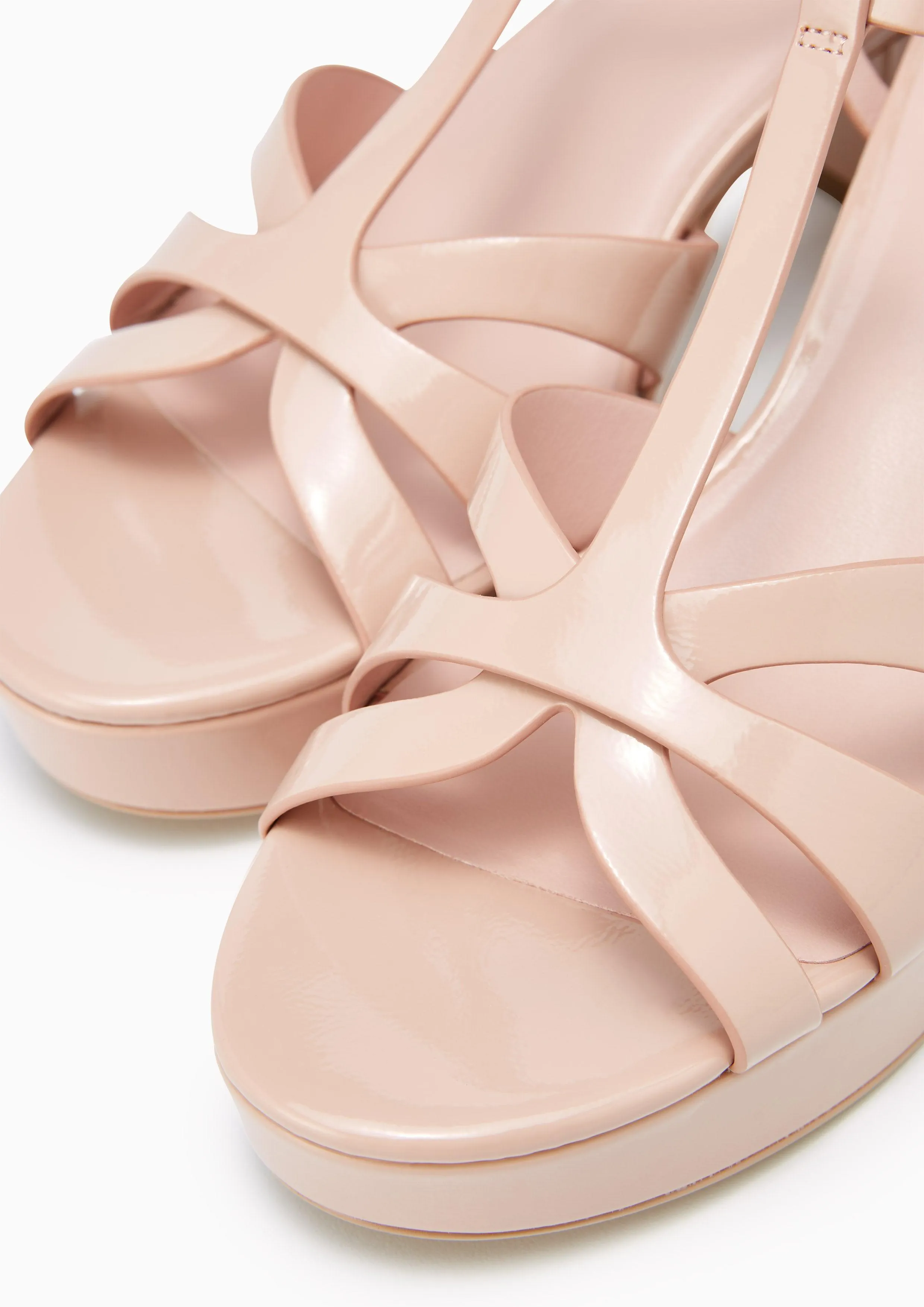 Sabella Platform Mid Heels - Nude