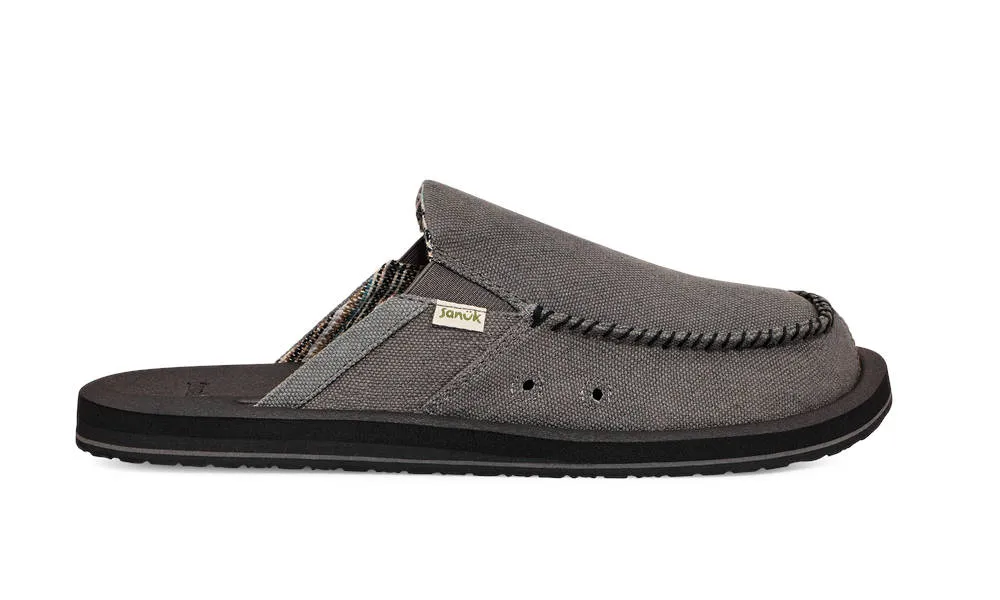 Sanuk Mens You Got My Back ST Hemp Dark Grey