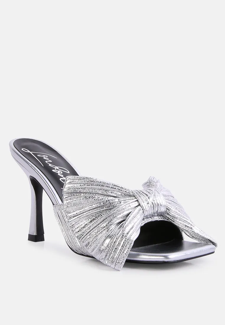 Satin Wonderbuz Heel Bow Slider