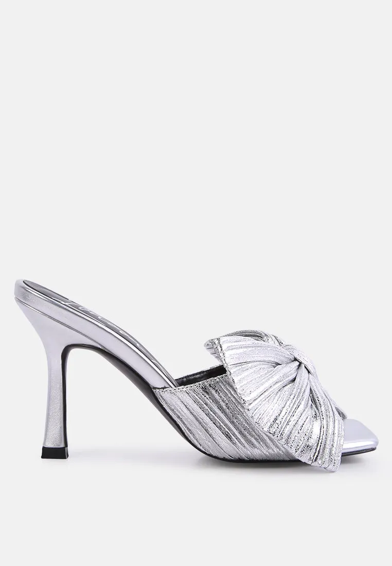 Satin Wonderbuz Heel Bow Slider